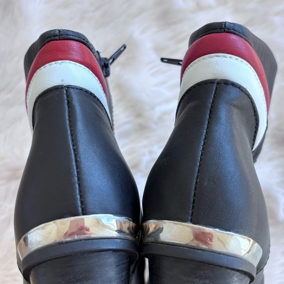 Jeffrey Campbell X Free People Danica Leather Black Zip Up Ankle Short Boot - Picture 2 of 16